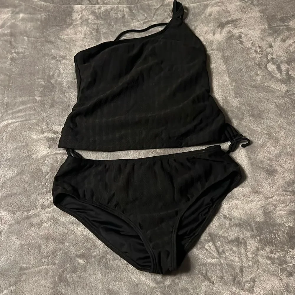 Cupshe One Shoulder Tankini - Picture 1 of 9
